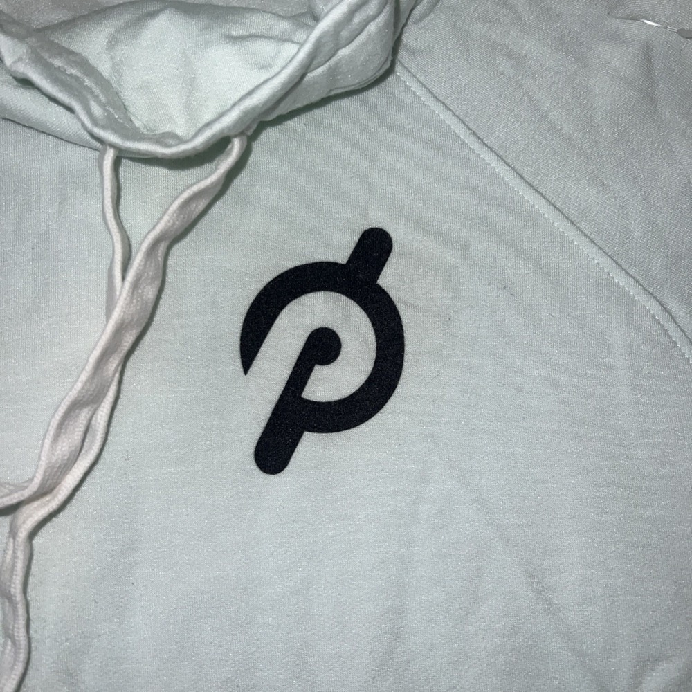 Peloton Legacy Cowl Neck Seafoam Green Long Sleeve Pullover Sweatshirt  Sz S - Picture 2 of 7
